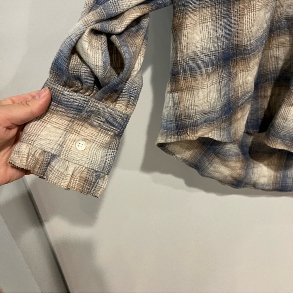 NWT Hartford Hyper Plaid Flannel Shirt - Picture 6 of 10